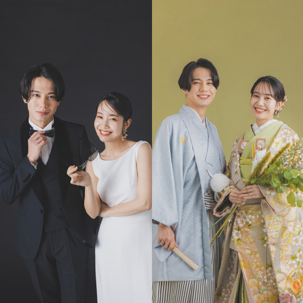 洋装&和装スタジオフォトアルバムプラン｜データ11カット&8Pアルバム付き