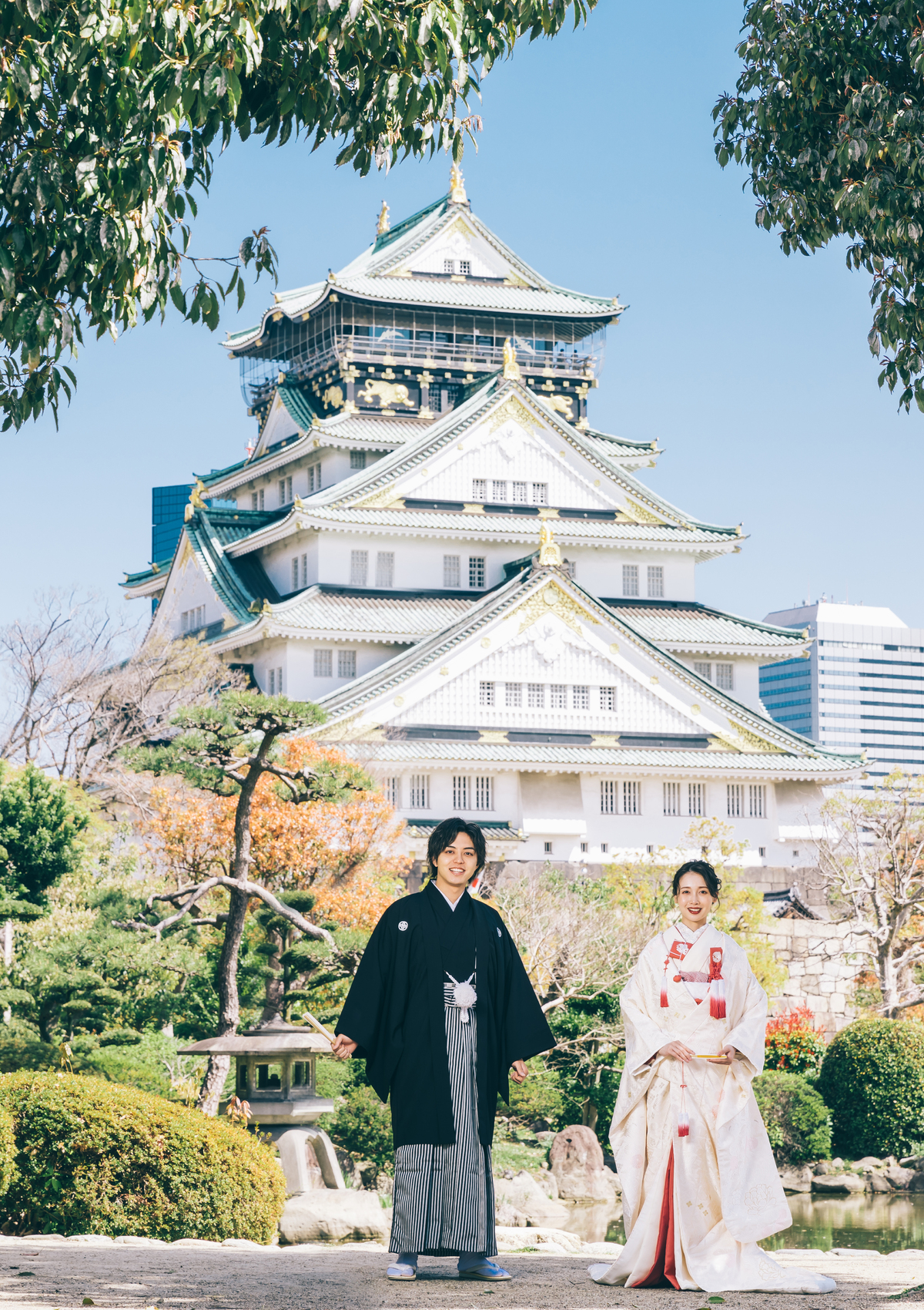 大阪城公園でのフォトウェディング